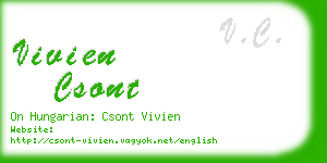 vivien csont business card